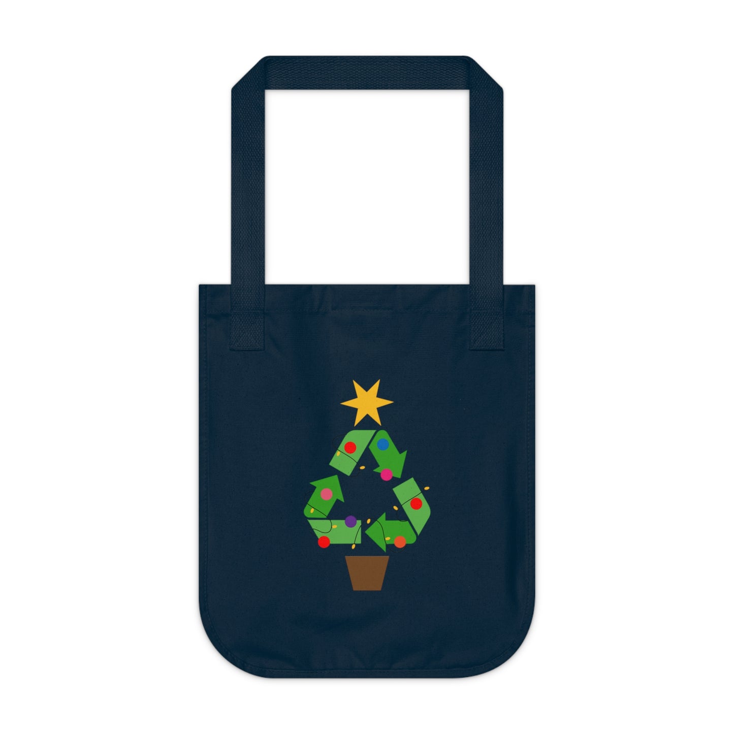 Organic Canvas recycle tree Tote Bag