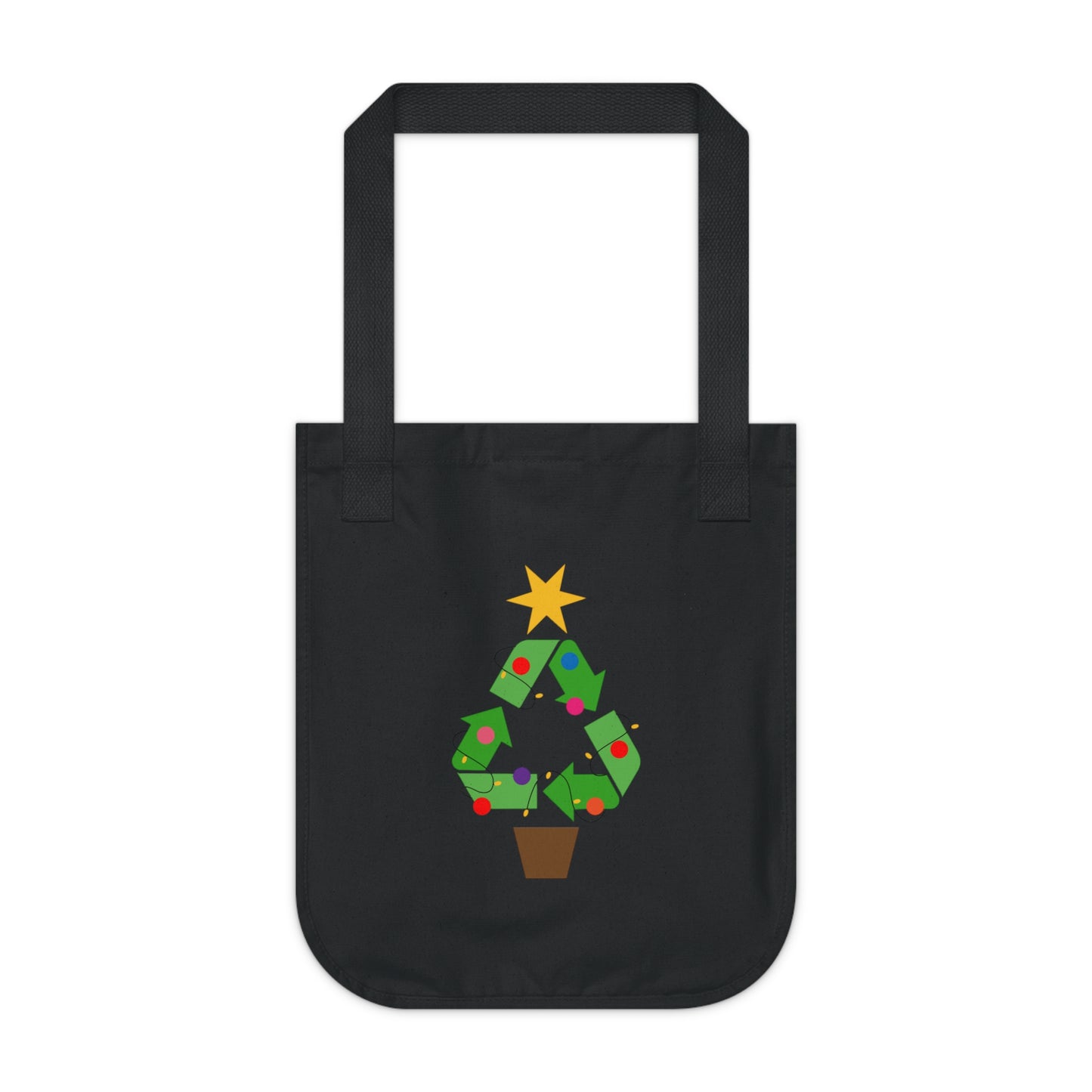 Organic Canvas recycle tree Tote Bag